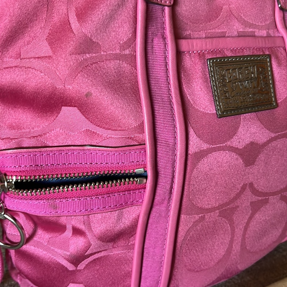 Coach Poppy Pink Shoulder Bag - Picture 4 of 7
